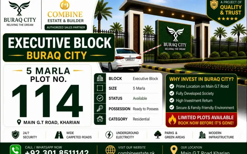 5 Marla Plot | Executive Block | Buraq City