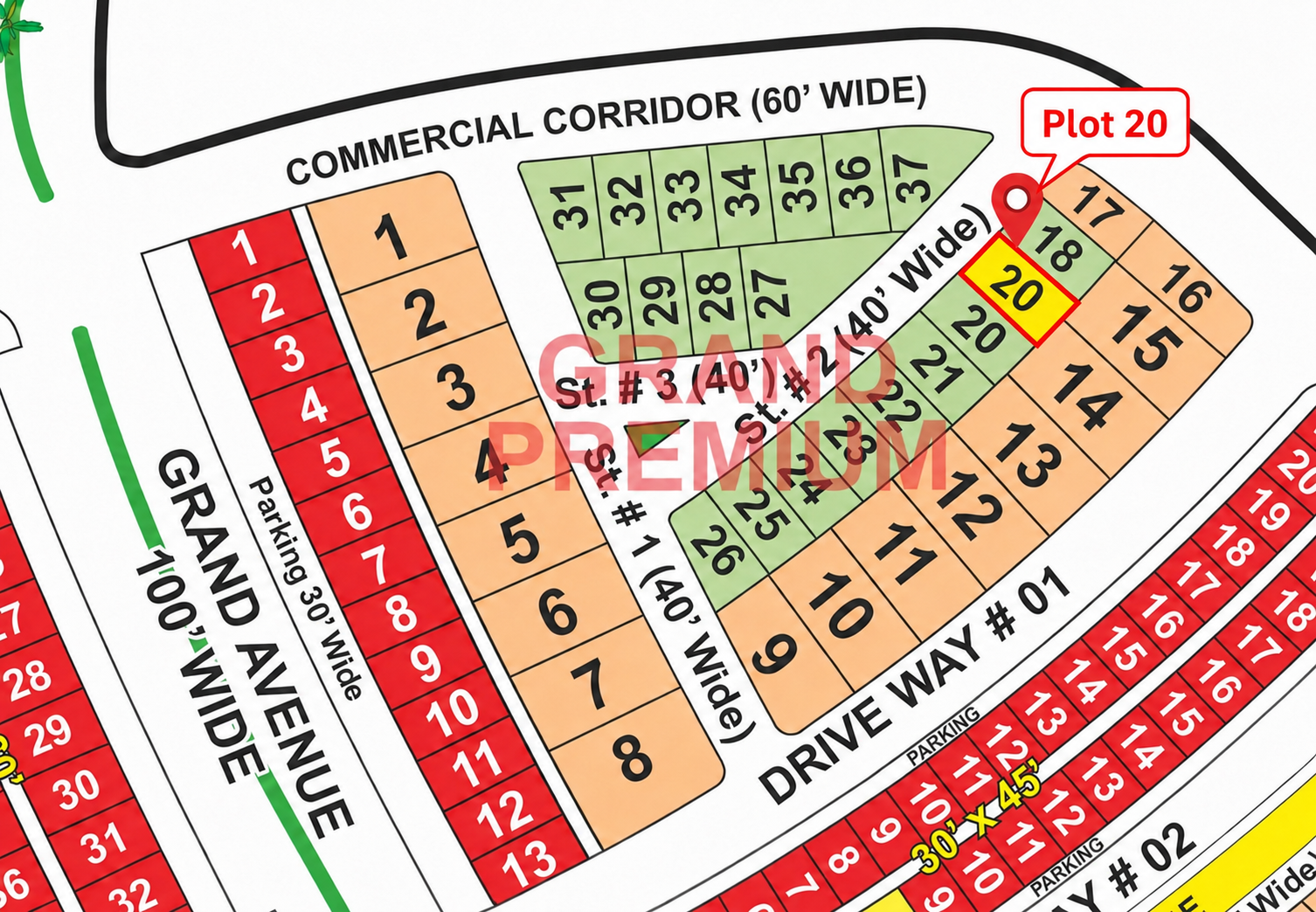 CFD27915-404E-487C-9C2E-D2DE88D90EFC 10 Marla Plot For Sale in Grand City Kharian Block Grand Premium