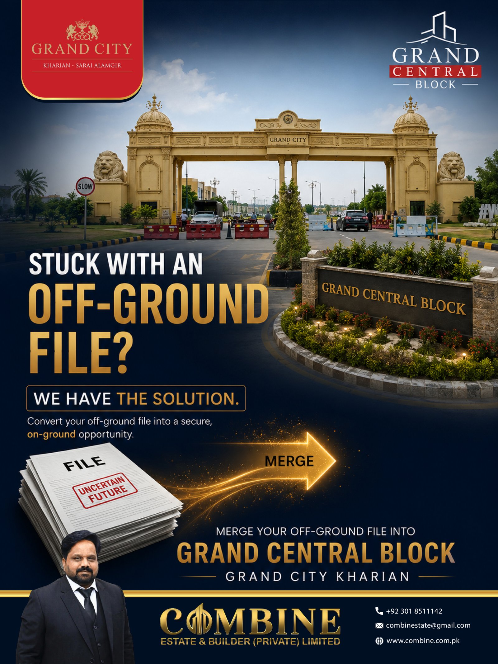 Grand Central Block Kharian | Convert Off-Ground Files