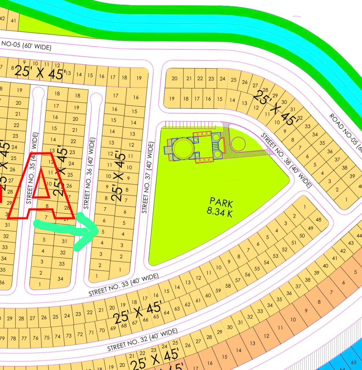 5 Marla Plot For Sale in Citi Housing Kharian Block A