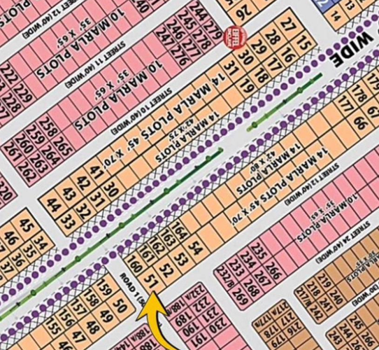 14 Marla Plot For Sale in Metro City Kharian Block Oversea Supreme Visa Block A