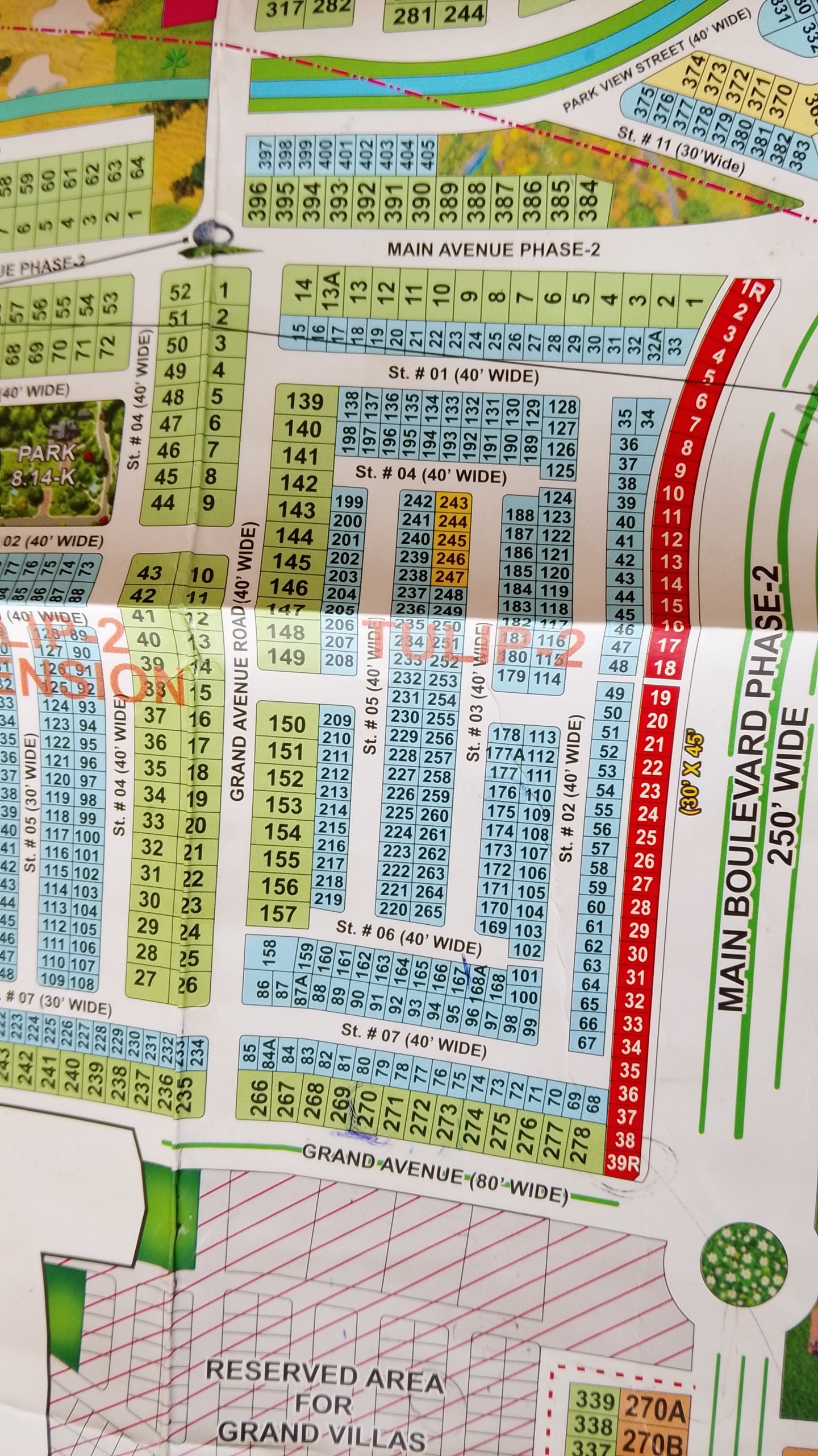 6 Marla Commercial Plot For Sale in Grand City Kharian Block Tulip 2