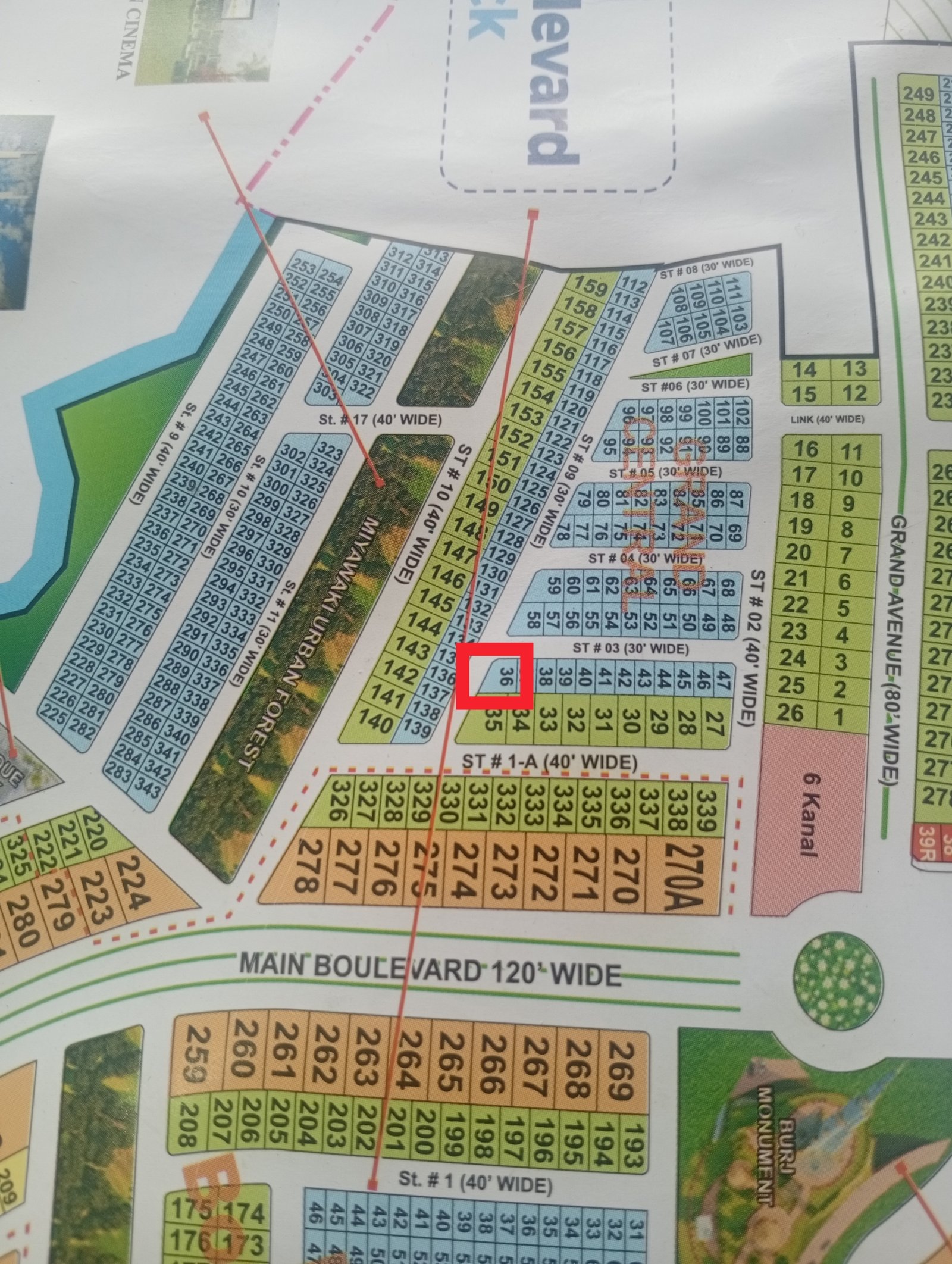 5 Marla Plot For Sale in Grand City Kharian Block Grand Central Block