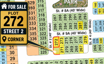 10 Marla Plot For Sale in Grand City Kharian Block B Block