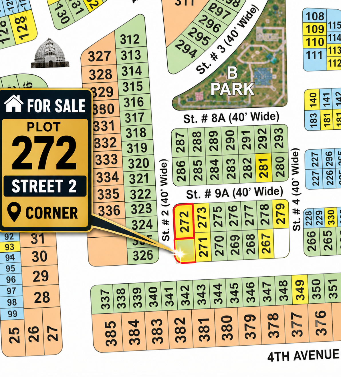 10 Marla Plot For Sale in Grand City Kharian Block B Block
