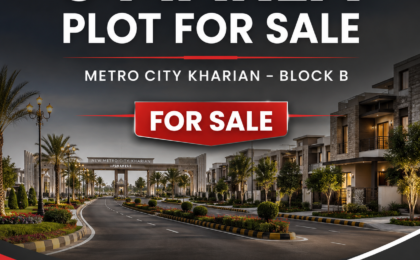 5 Marla Plot For Sale in Metro City Kharian Block B