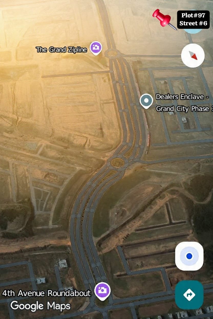 5 Marla Plot For Sale in Grand City Kharian Block Grand Central Block