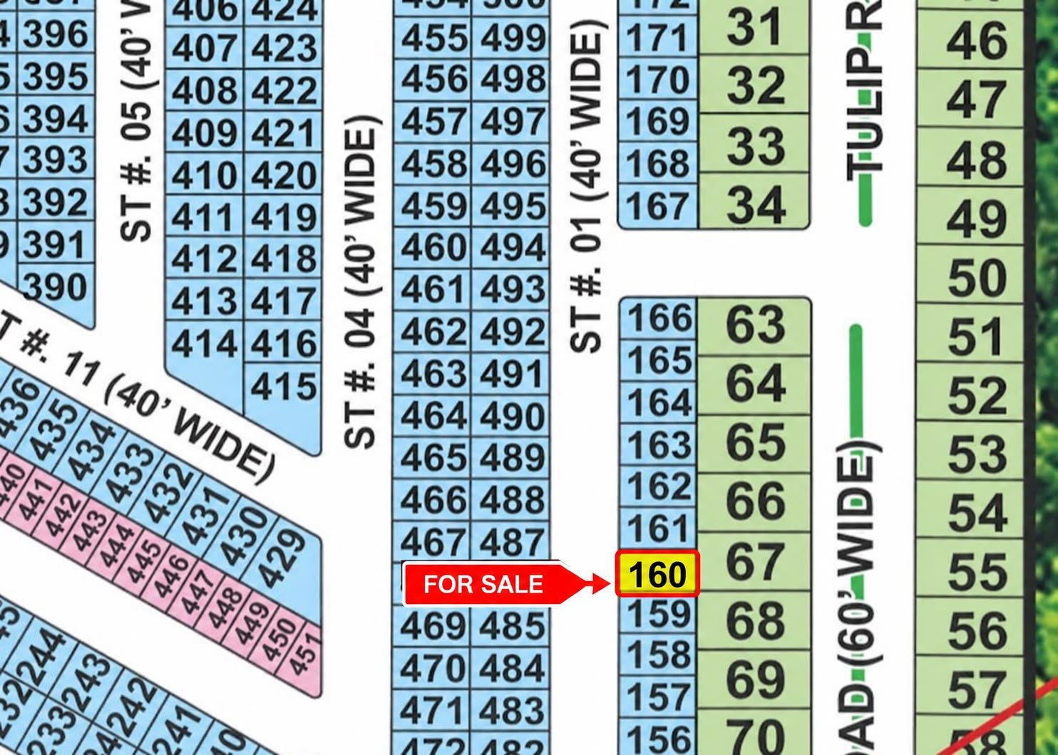 5 Marla Plot For Sale in Grand City Kharian Block Tulip 1
