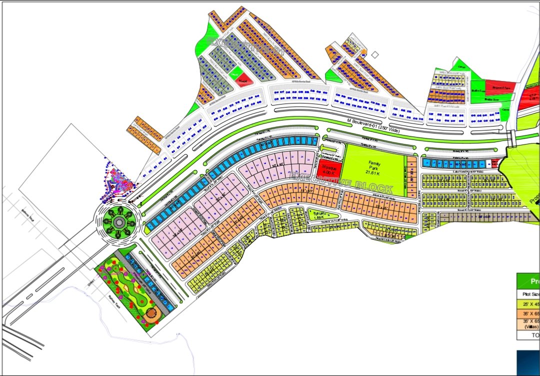5 Marla Plot For Sale in Buraq City Kharian Block Executive Block