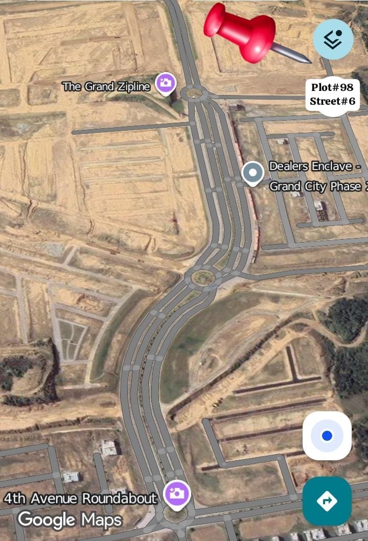 5 Marla Plot For Sale in Grand City Kharian Block Grand Central Block