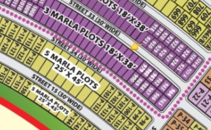 3 Marla Plot For Sale in New Metro City Kharian Block Block B