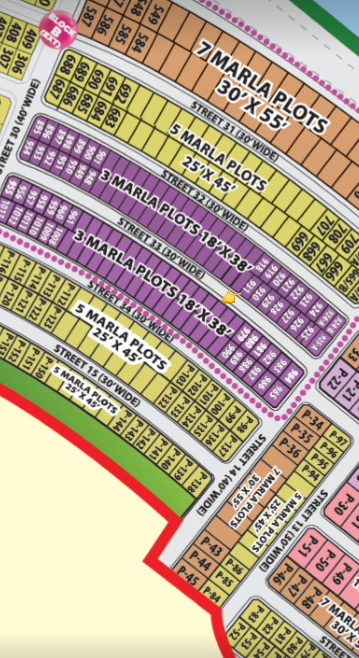 3 Marla Plot For Sale in New Metro City Kharian Block Block B