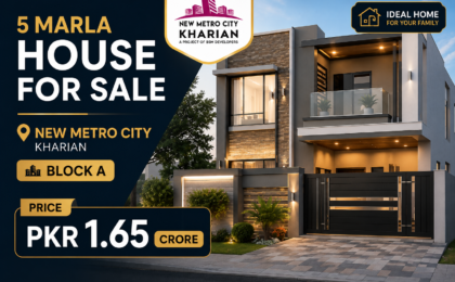 5 Marla House For Sale in New Metro City Kharian Block Block A