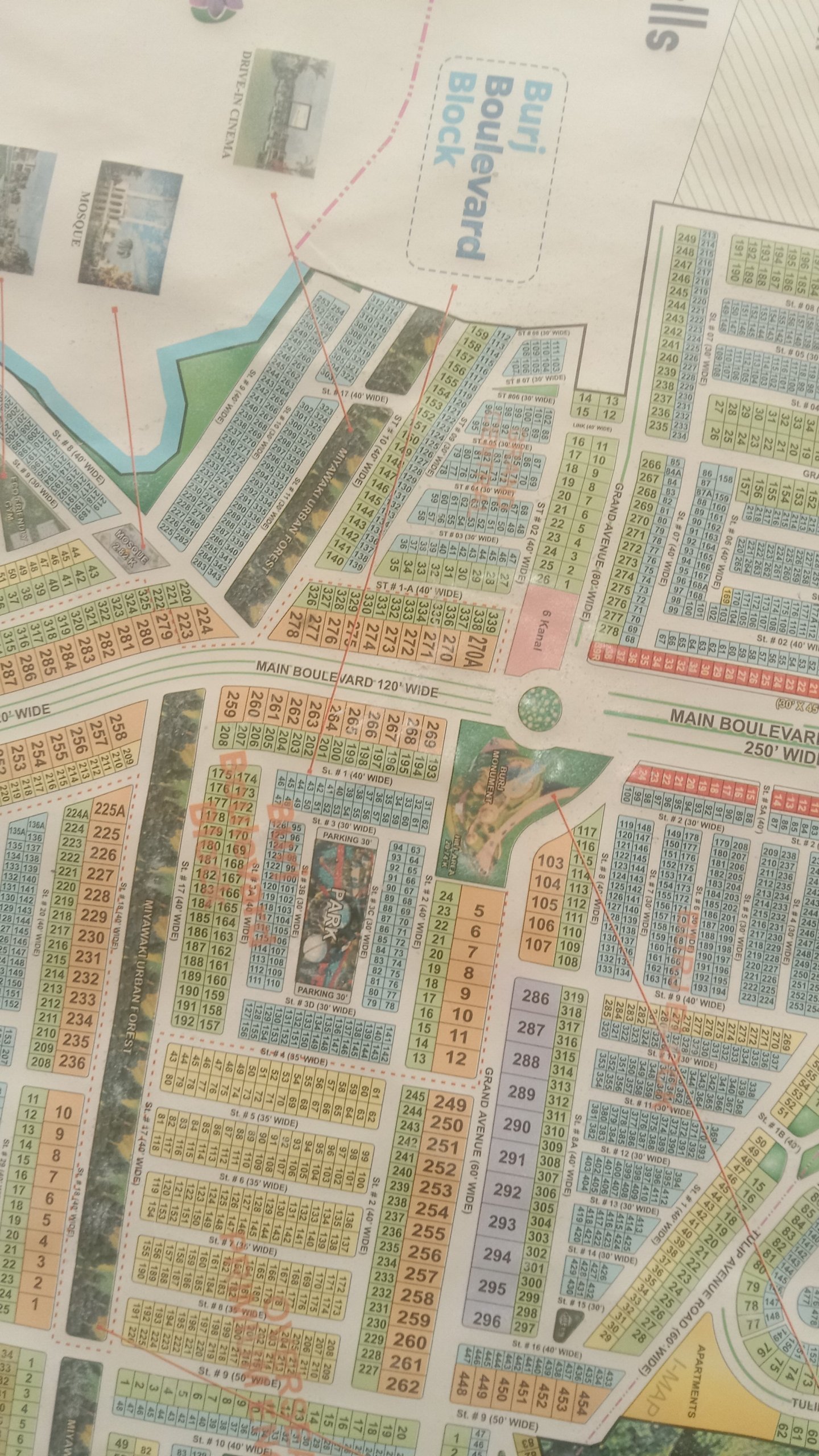 5 Marla Plot For Sale in Grand City Kharian Block Burj block