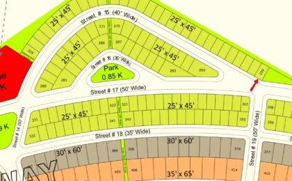 5 Marla Plot For Sale in Buraq City Kharian Block Midway