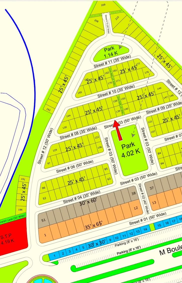 5 Marla Plot For Sale in Buraq City Kharian Block Midway
