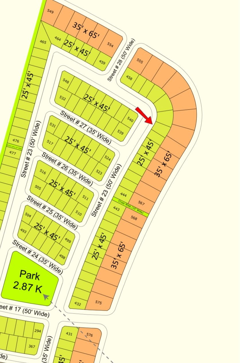 5 Marla Plot For Sale in Buraq City Kharian Block Midway