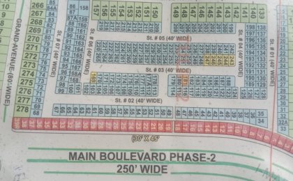 5 Marla Plot For Sale in Grand City Kharian Block Tulip 2