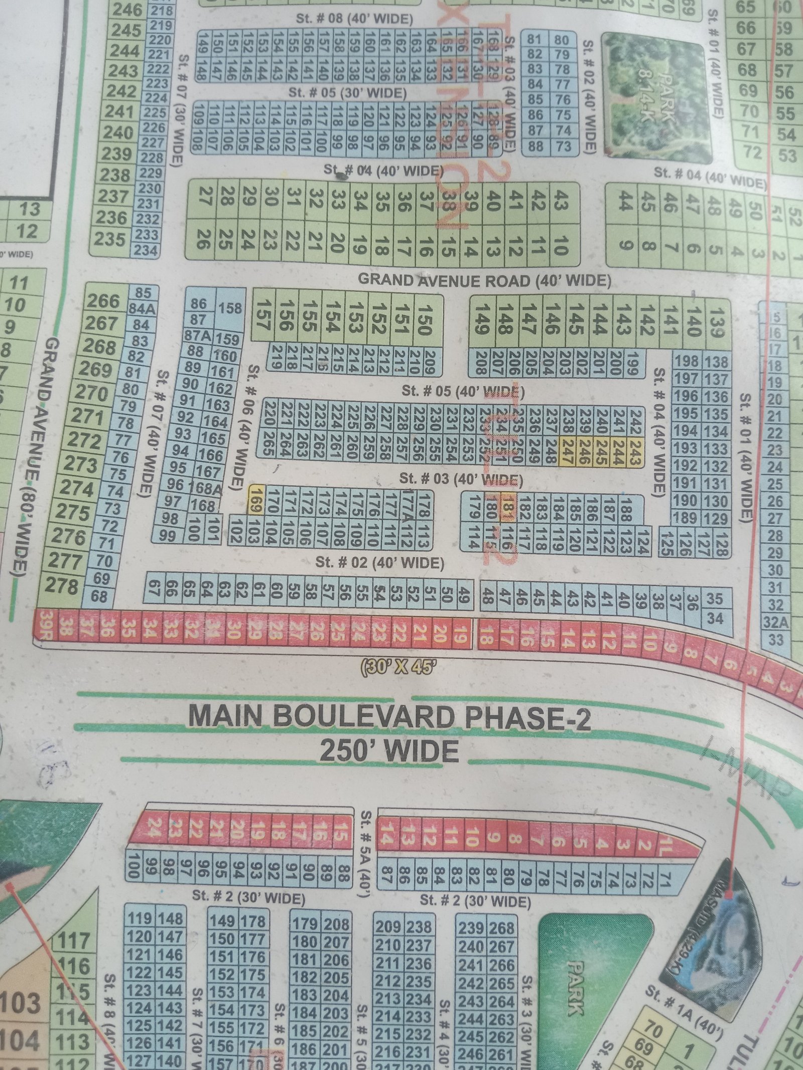5 Marla Plot For Sale in Grand City Kharian Block Tulip 2