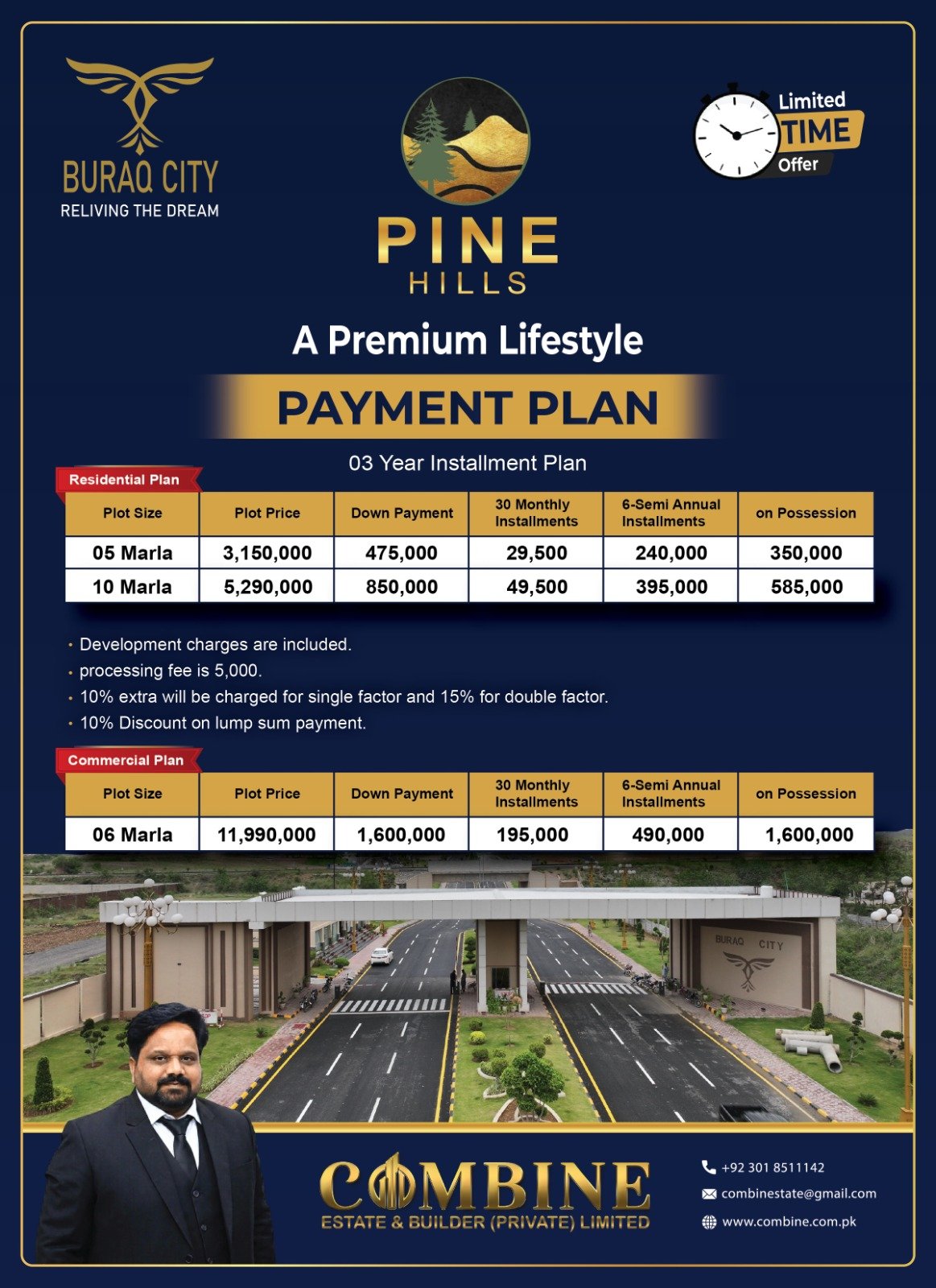 Buraq City Pine Hills 3-Year Installment Payment Plan – Residential & Commercial Plots