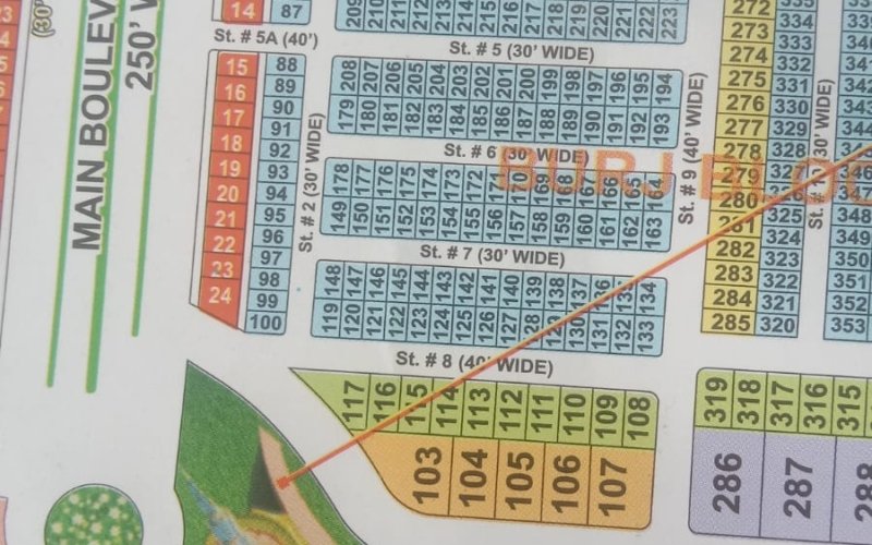 4 Marla Plot For Sale in Grand City Kharian Block Burj Block