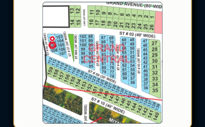 5 Marla Plot For Sale in Grand City Kharian Block Grand Central Block