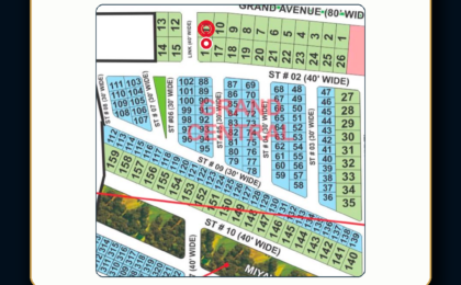 10Marla Plot For Sale in Grand City Kharian Block Grand Central Block