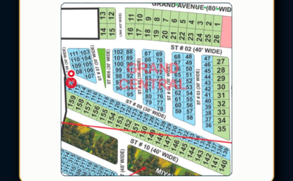 5 Marla Plot For Sale in Grand City Kharian Block Grand Central Block