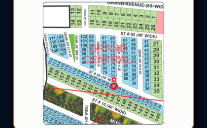 5 Marla Plot For Sale in Grand City Kharian Block Grand Central Block