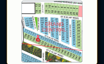 10 Marla Plot For Sale in Grand City Kharian Block Grand Central Block