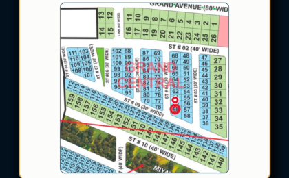 5 Marla Plot For Sale in Grand City Kharian Block Grand Central Block