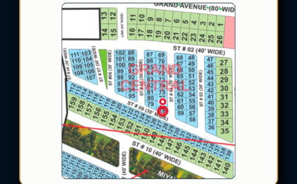5 Marla Plot For Sale in Grand City Kharian Block Grand Central Block