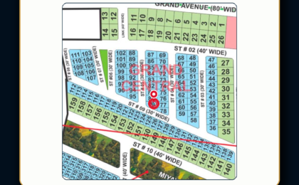 5 Marla Plot For Sale in Grand City Kharian Block Grand Central Block