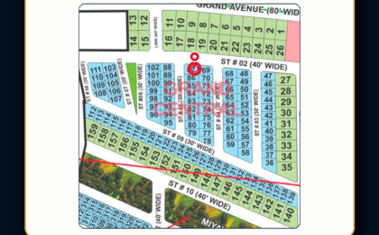 5Marla Plot For Sale in Grand City Kharian Block Grand Central Block