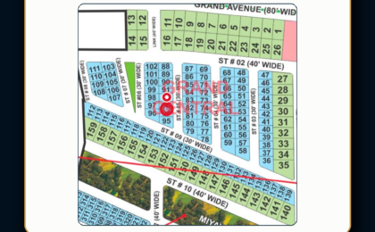 5Marla Plot For Sale in Grand City Kharian Block Grand Central Block