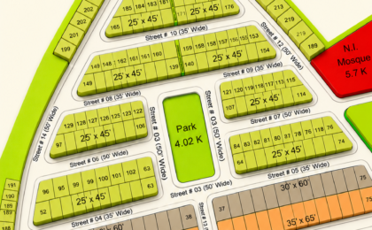 5 Marla Plot For Sale in Buraq City Kharian Block Midway