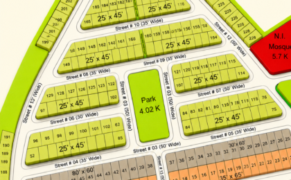 5 Marla Plot For Sale in Buraq City Kharian Block Midway