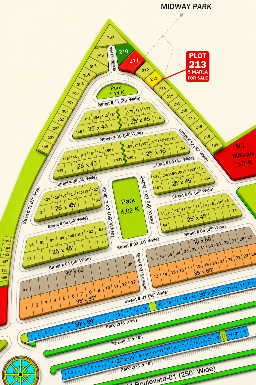 file_0000000086a081faaae72de6e363caa0 5 Marla Plot For Sale in Buraq City Kharian Block Midway