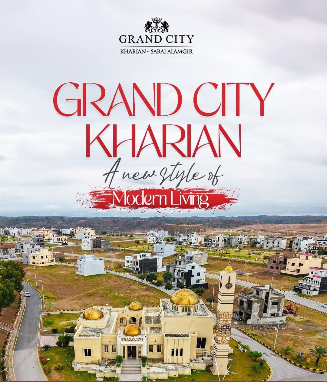5 Marla Plot For Sale in Grand City Kharian Block Tulip 1
