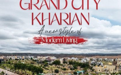 10 Marla Plot For Sale in Grand City Kharian Block Overseas Premium Enclave