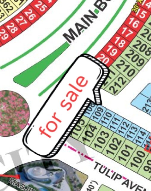 5 Marla Plot For Sale in Grand City Kharian Block Tulip1