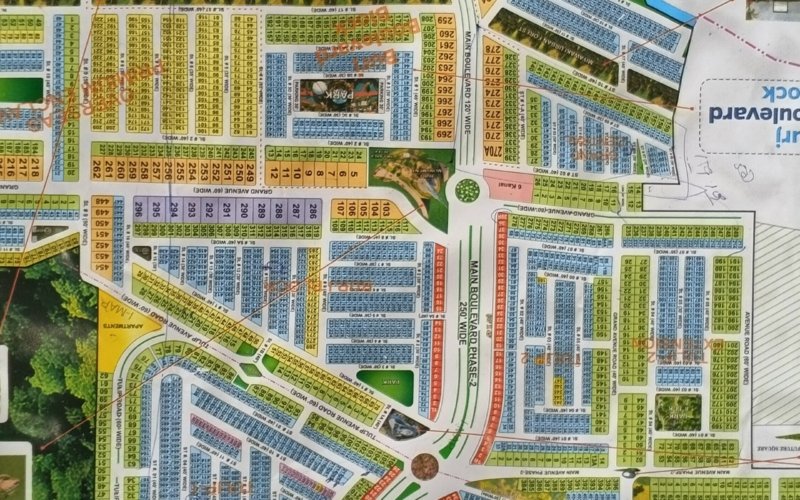 6.29 Marla Plot For Sale in Grand City Kharian Block Overseas Premium Enclave