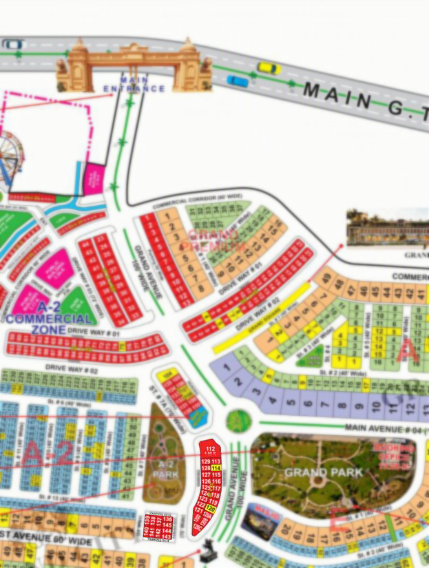 6 Marla Commercial Plot For Sale in Grand City Kharian Block A Block