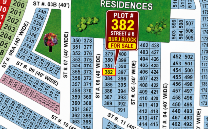 5 Marla Plot For Sale in Grand City Kharian Block Burj Block
