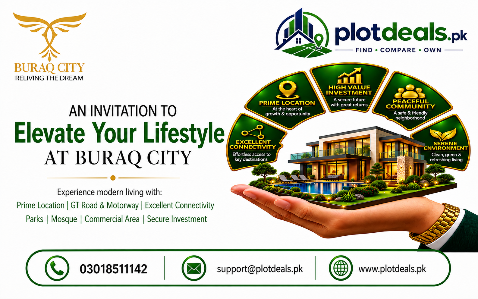 ELEVATE YOUR LIFESTYLE AT BURAQ CITY