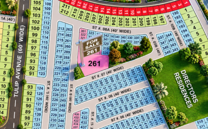 5 Marla Plot For Sale in Grand City Kharian Block Tulip 1