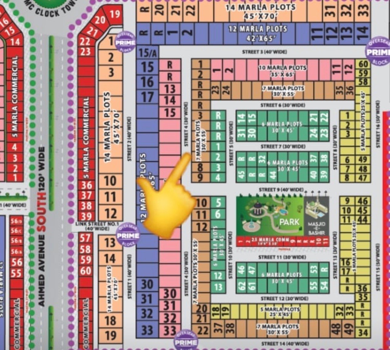 7 Marla Plot For Sale in New Metro City Kharian Block Prime Block