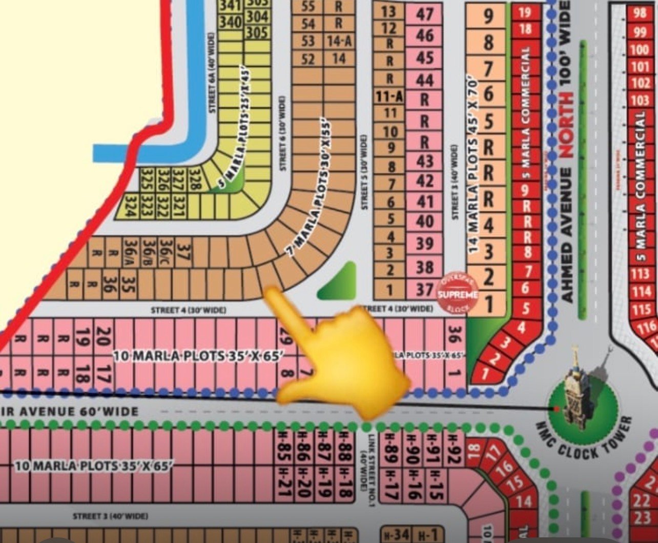 7 Marla Plot For Sale in New Metro City Kharian Block Supreme Block