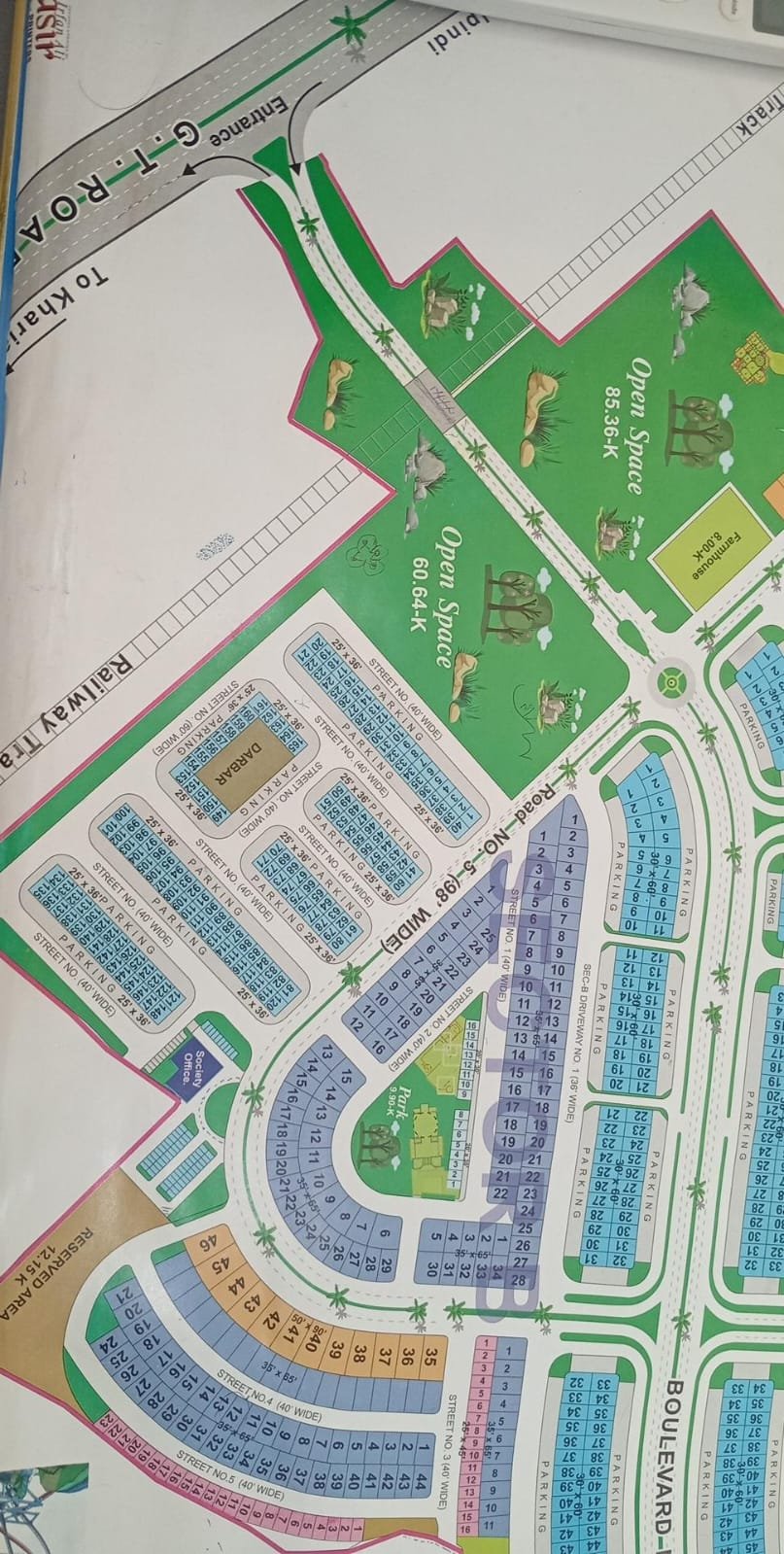 4 Marla Commercial Plot For Sale in Citi Housing Kharian Block B Block